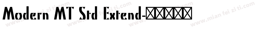 Modern MT Std Extend字体转换